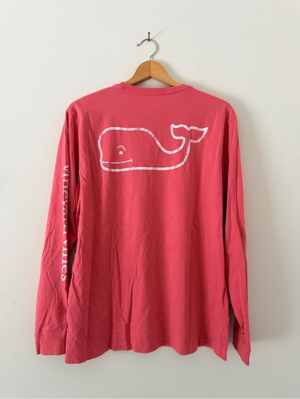Vineyard Vines Coral Pink Long Long Sleeve Shirt